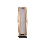 Sweeek Lâmpada Solar led Exterior Efeito Rattan 68cm Lucas Natural 19x19x68 cm