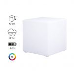 Sweeek Cubo Luminoso led com Bateria Interior/exterior Cube led 40cm Multicolor 40x40x41 cm