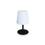 Sweeek Candeeiro de Mesa led para Interior/exterior 16cm Lâmpada S Cor Preto 28x15.5x28 cm