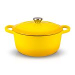 Master Swiss Panela de Ferro Fundido Ferro Fundido Amarelo