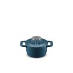 Master Swiss IronPot Panela de Ferro Fundido Redonda 12cm Ferro Fundido Azul