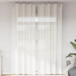 vidaXL Cortinas de Voile com Ilhós 2 Peças Branco - 304708850