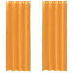 vidaXL Cortinas de Voile com Ilhós 2 Peças Laranja 140x300 cm - 557501546