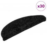 Tapete vidaXL de Escada 30 Peças 56x17x3 cm Preto - 1669247006