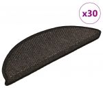 Tapete vidaXL Escada Adesivos Aspeto Sisal 30 Peças 56x17x3cm Antracite - 1109600014