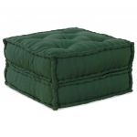vidaXL Pufe Modular 70x70x36 cm Tecido Verde - 2381277538