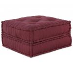 vidaXL Pufe Modular 70x70x36 cm Tecido Castanho - 2323819899