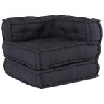 vidaXL Pufe Modular 70x70x54 cm Tecido Antracite - 2499041315