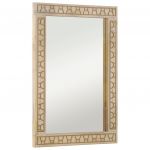 vidaXL Espelho de Casa de Banho 50x70x2,5 cm Mangueira Maciça e Vidro - 3810690934