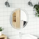 vidaXL Espelho de Casa de Banho com Luzes led Redondo 70 cm - 3395789852