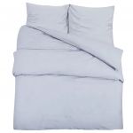 vidaXL Conjunto de Capa de Edredão 135x200 cm Microfibra Leve Cinza - 169585508