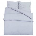 vidaXL Conjunto de Capa de Edredão 140x200 cm Microfibra Leve Cinza - 1364986920