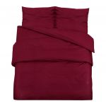 vidaXL Conjunto de Capa de Edredão 225x220 cm Algodão Bordéus - 866924270