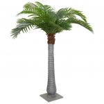 vidaXL Palmeira Artificial 15 Folhas 200 cm Verde - 2563184080