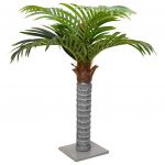 vidaXL Palmeira Artificial 6 Folhas 100 cm Verde - 1992914172