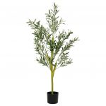 vidaXL Oliveira Artificial 450 Folhas 120 cm Verde - 291715328