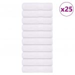 vidaXL Toalhas de Banho 25 Peças 70x140 cm 360 Gsm 100% Algodão Branco - 1693807393