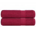 vidaXL Toalhas de Banho 2 Peças 70x140 cm 360 Gsm 100% Algodão - 1147833862