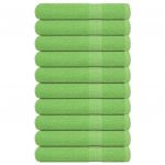 vidaXL Toalhas 10 Peças 100x200 cm 360 Gsm 100% Algodão Verde Maça - 2392772464