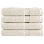 vidaXL Toalhas Premium Solund 4 Peças 100x200 cm 600 Gsm Creme - 1784921703