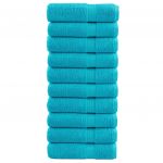 vidaXL Toalhas de Banho Premium Solund 10pcs 100x150 cm 600 Gsm Verde - 2831872188