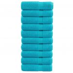 vidaXL Toalhas de Banho Premium Solund 10pcs 70x140cm 600gsm Turquesa - 834904326