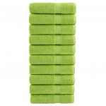 vidaXL Toalhas de Banho Premium Solund 10pcs 100x150 cm 600 Gsm Verde - 980488162