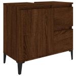Móvel de WC vidaXL 65x33x60 cm Madeira Carvalho Castanho - 2761210601