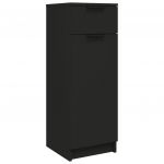 Móvel de WC vidaXL 32x34x90 cm Derivados de Madeira Preto - 1632481079