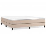 vidaXL Estrutura de Cama 180x200 cm Couro Artificial Cappuccino - 1623958584