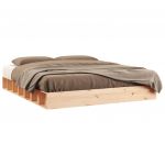vidaXL Estrutura de Cama 160x200 cm Madeira Maciça - 1893467974