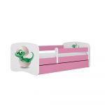Kocot Kids Cama 180 x 80 cm com gaveta BabyDreams Baby Dino Pink