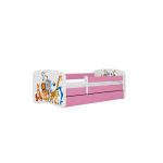 Kocot Kids Cama 180 x 80 cm com gaveta BabyDreams Animals Pink