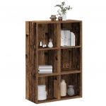 vidaXL Estante/aparador 66x30x98 cm Derivados Madeira Madeira Velha - 2614149994