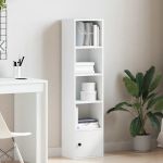 vidaXL Estante 31x24x127 cm Derivados de Madeira Branco - 2980119023