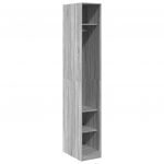 vidaXL Roupeiro 30x50x200 cm Derivados de Madeira Cinzento Sonoma - 4255945363