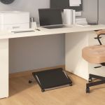 vidaXL Apoio de Pés 45x40x13,5 cm Preto - 753530003