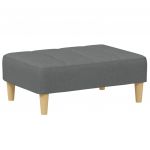 vidaXL Apoio de Pés 77x55x31 cm Tecido Cinzento-escuro - 3322075336
