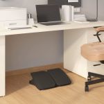 vidaXL Apoio de Pés 43,5x32,5x10,5 cm Preto - 2720013402