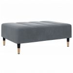 vidaXL Apoio de Pés 77x55x31 cm Veludo Cinzento-escuro - 3757986212