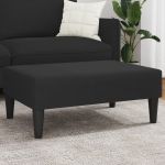 vidaXL Apoio de Pés 77x55x31 cm Veludo Preto - 1154886675