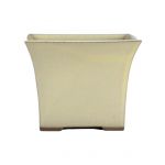 Luso Bonsai Vaso de Bonsai Cascata Quarada 12*12*11 cm Creme - Japão - 81843