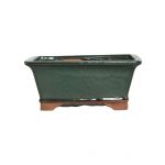 Luso Bonsai Vaso de Bonsai Rectangular 21*16*8 cm Verde - Yixing - 81404