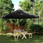 vidaXL Tenda para Festas Pop-up Dobrável 292x292x315 cm Preto - 608527950