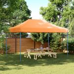 vidaXL Tenda para Festas Pop-up Dobrável 440x292x315 cm Laranja - 925799388