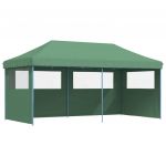 vidaXL Tenda para Festas Pop-up Dobrável com 3 Paredes Laterais Verde - 1970406865
