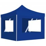 vidaXL Tenda Dobrável Profissional com Paredes Alumínio 2x2 M Azul - 4279692825