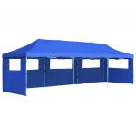vidaXL Tenda para Festas Pop-up Dobrável com 5 Paredes 3x9 M Azul - 2825923585