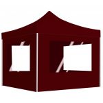 vidaXL Tenda Dobrável Profissional com Paredes Alumínio 2x2 M Bordô - 286822197