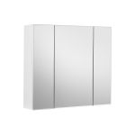 Móvel de WC Vasagle de Parede 3 Portas com Espelho, Prateleira Ajustável, 60 x 15 x 55 cm Branco - BBK22WT